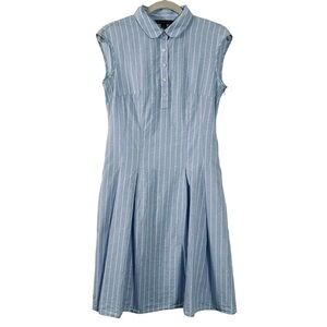 Brooks Brothers Blue Striped Dress
